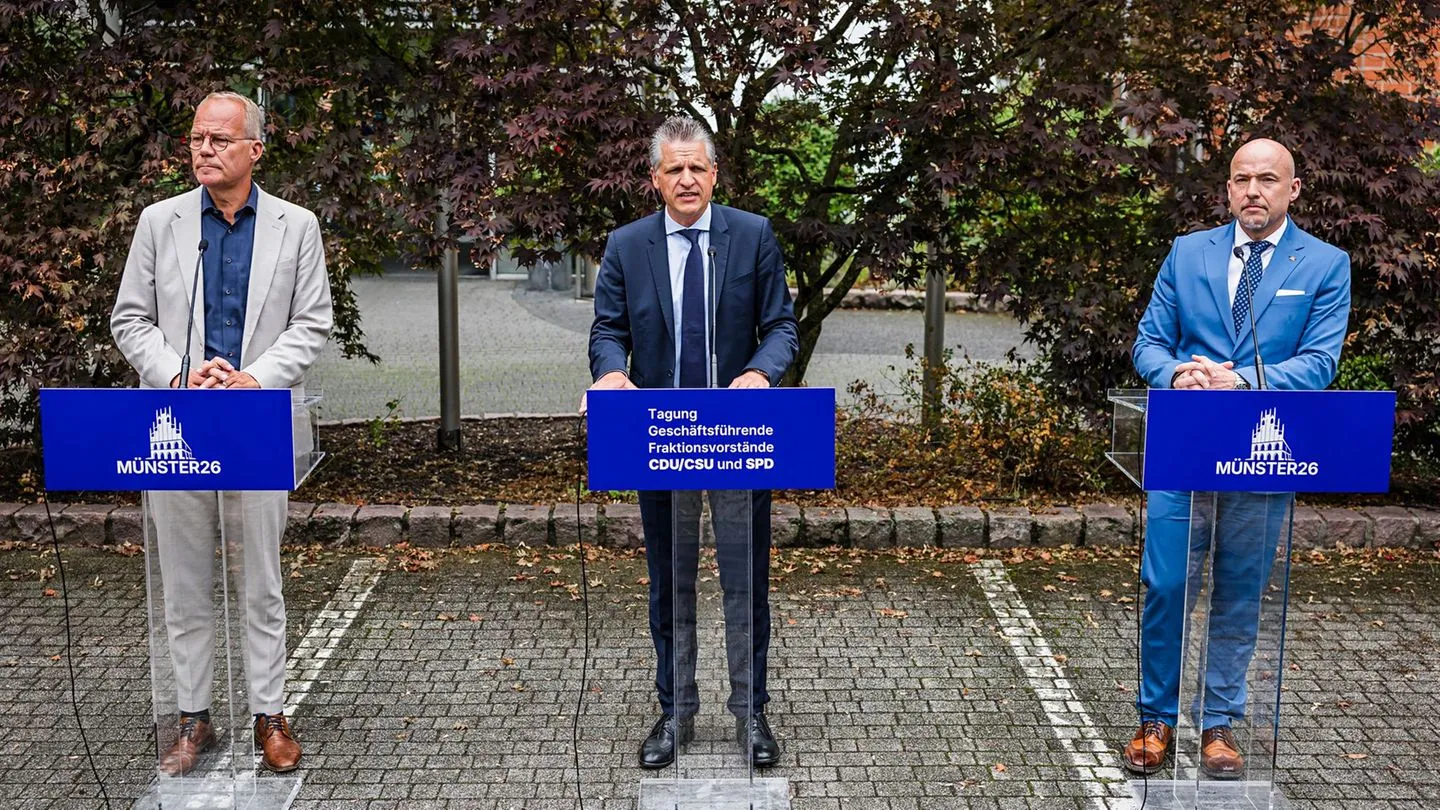 Münster: Union und SPD legen Fahrplan vor — Sozialreformen sollen bis Jahresende kommen