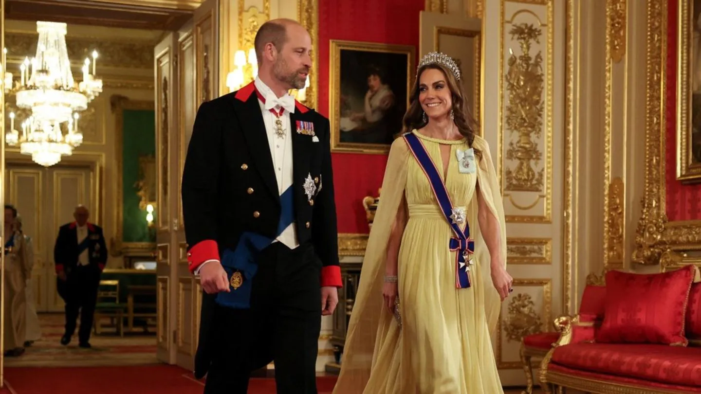 Staatsbankett: Prinzessin Kate strahlt im Mittelpunkt