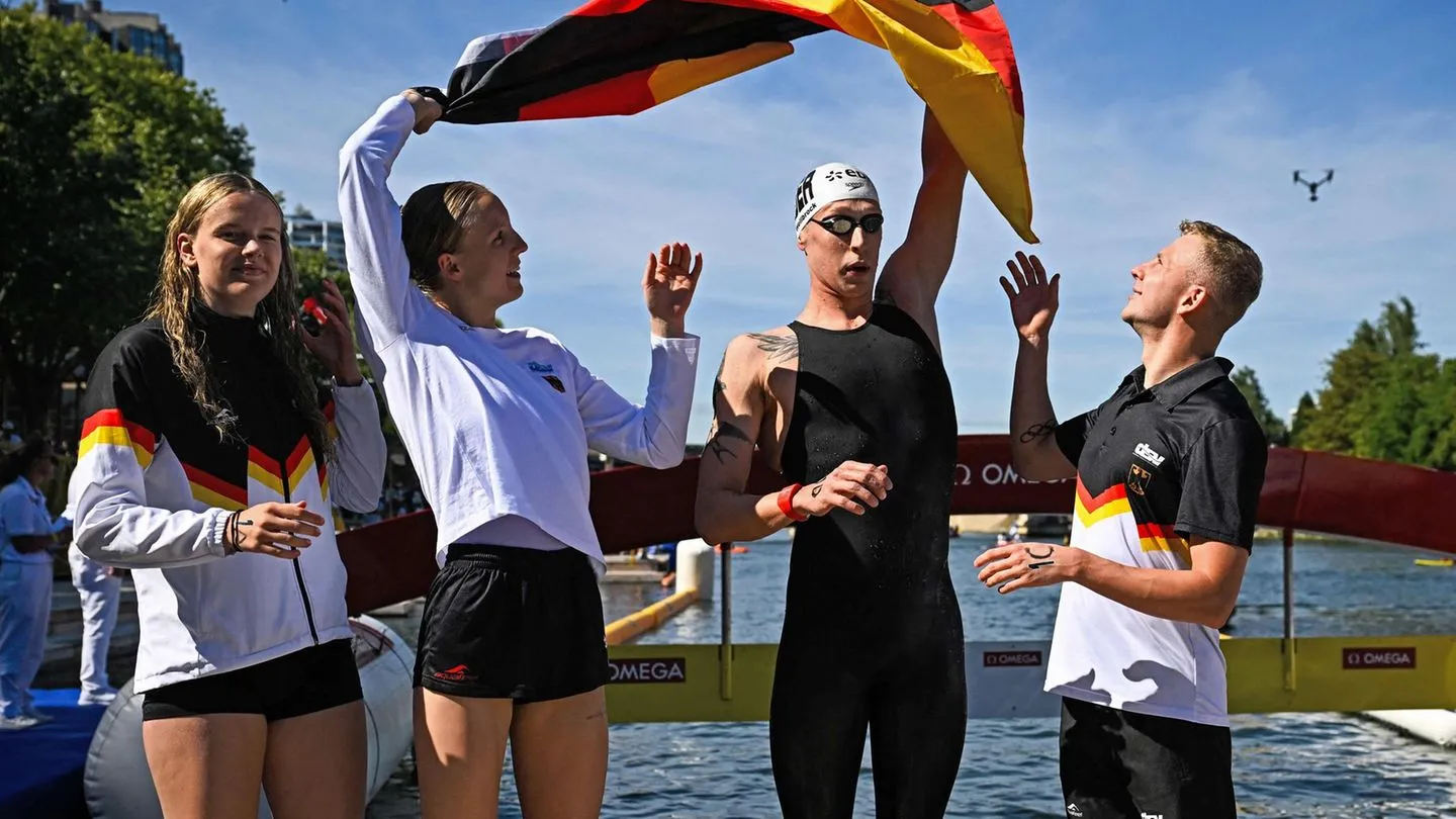 Schwimmen in Paris: „Nicht erträumt“ — Wellbrock sichert der Staffel das dritte EM-Gold