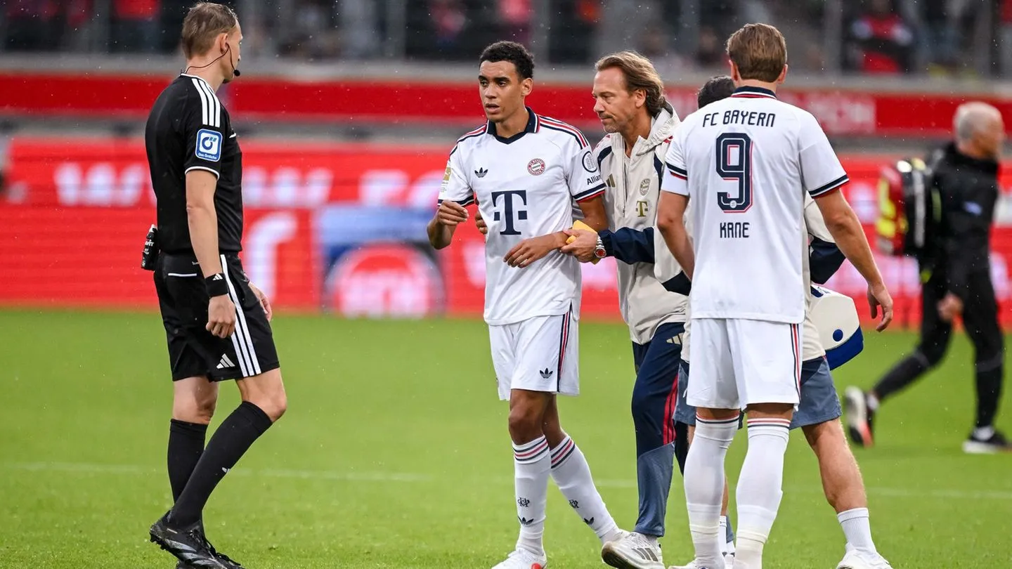Bayern-Test in Heidenheim: Musiala sorgt kurz für Sorge – Klub und Ärzte beruhigen Fans