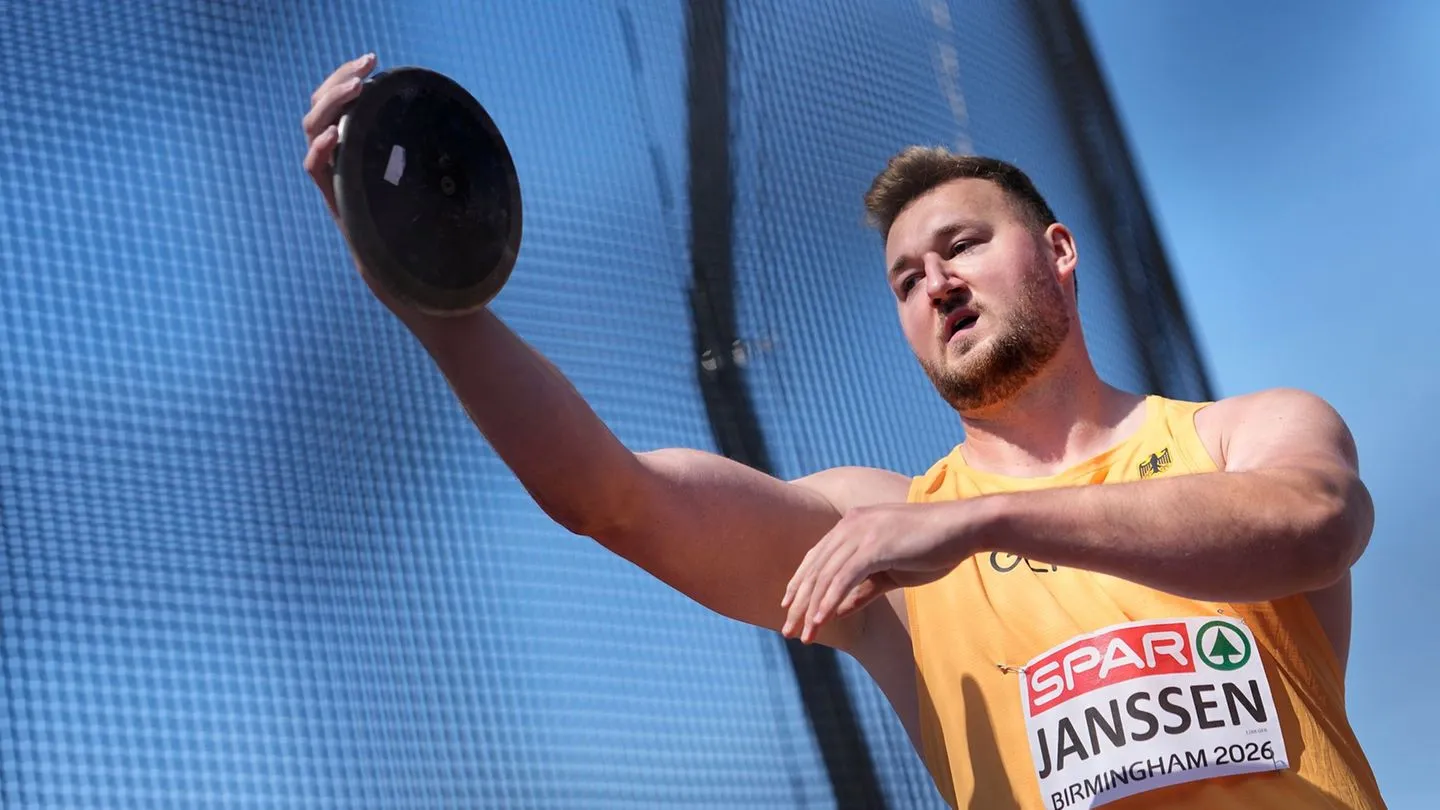Leichtathletik: Fast 70 Meter — Diskuswerfer Janssen erkämpft EM-Bronze trotz Ablenkungen